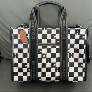 Coach Smith Tote With Checkerboard Print CR101